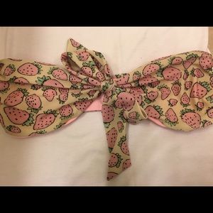 Lolli swim bandeau strawberry top
